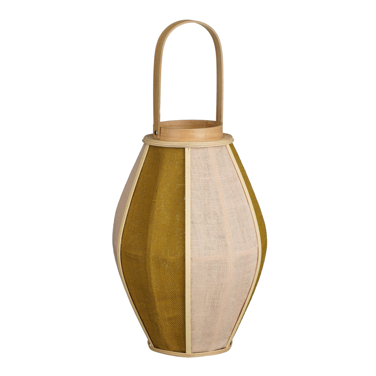 Roger Lantern - H45 x Ø32 cm - Jute - Beige, Brown
