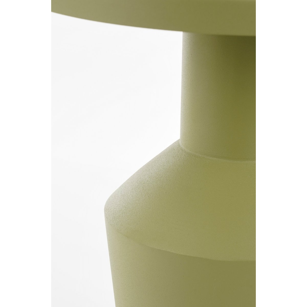 Feroza Bijzettafel - H41 x Ø34 cm - Metaal - Lichtgroen