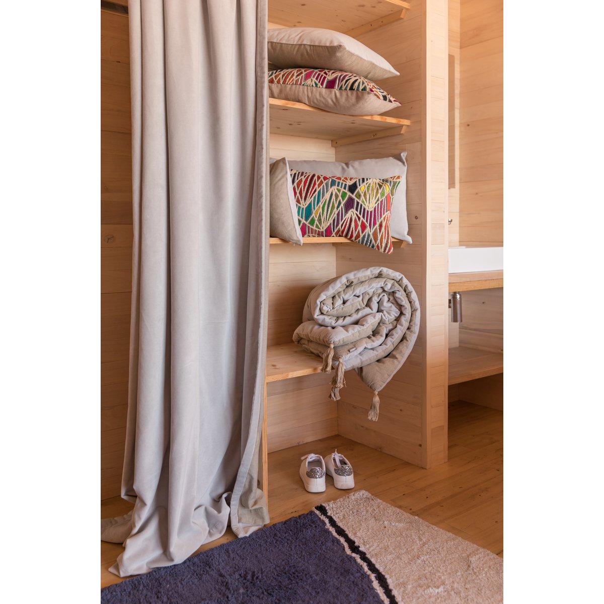 Effen kussen Elise Perle 45 x 45