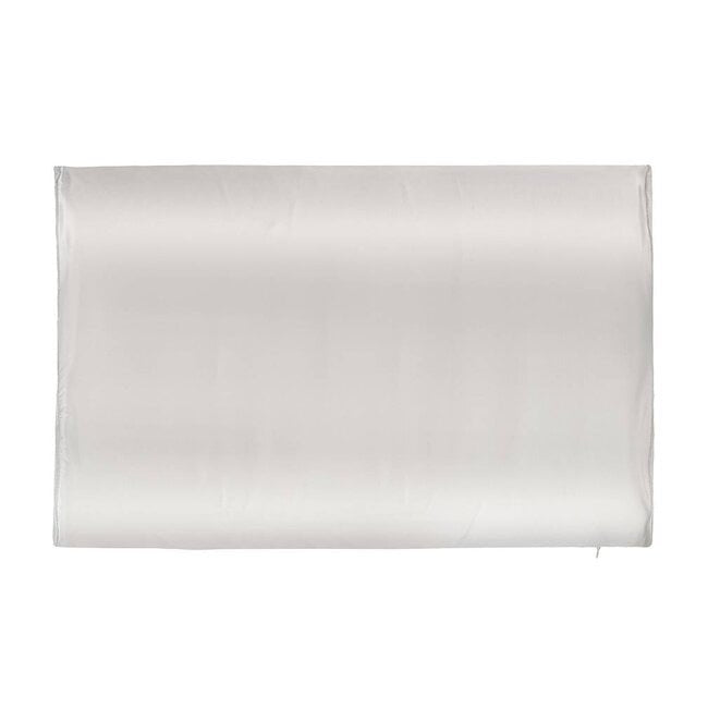 Voordeelset 2x 100% Zijden kussensloop Ivoor Glossy Ergonomisch - 22MM