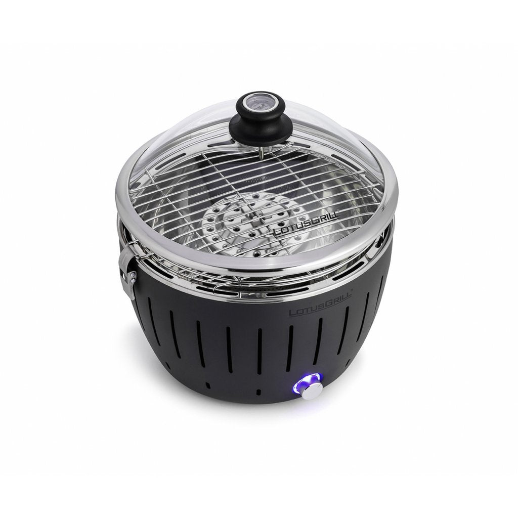 LotusGrill Glazen deksel voor Mini Ø290mm - Met geïntegreerde thermometer