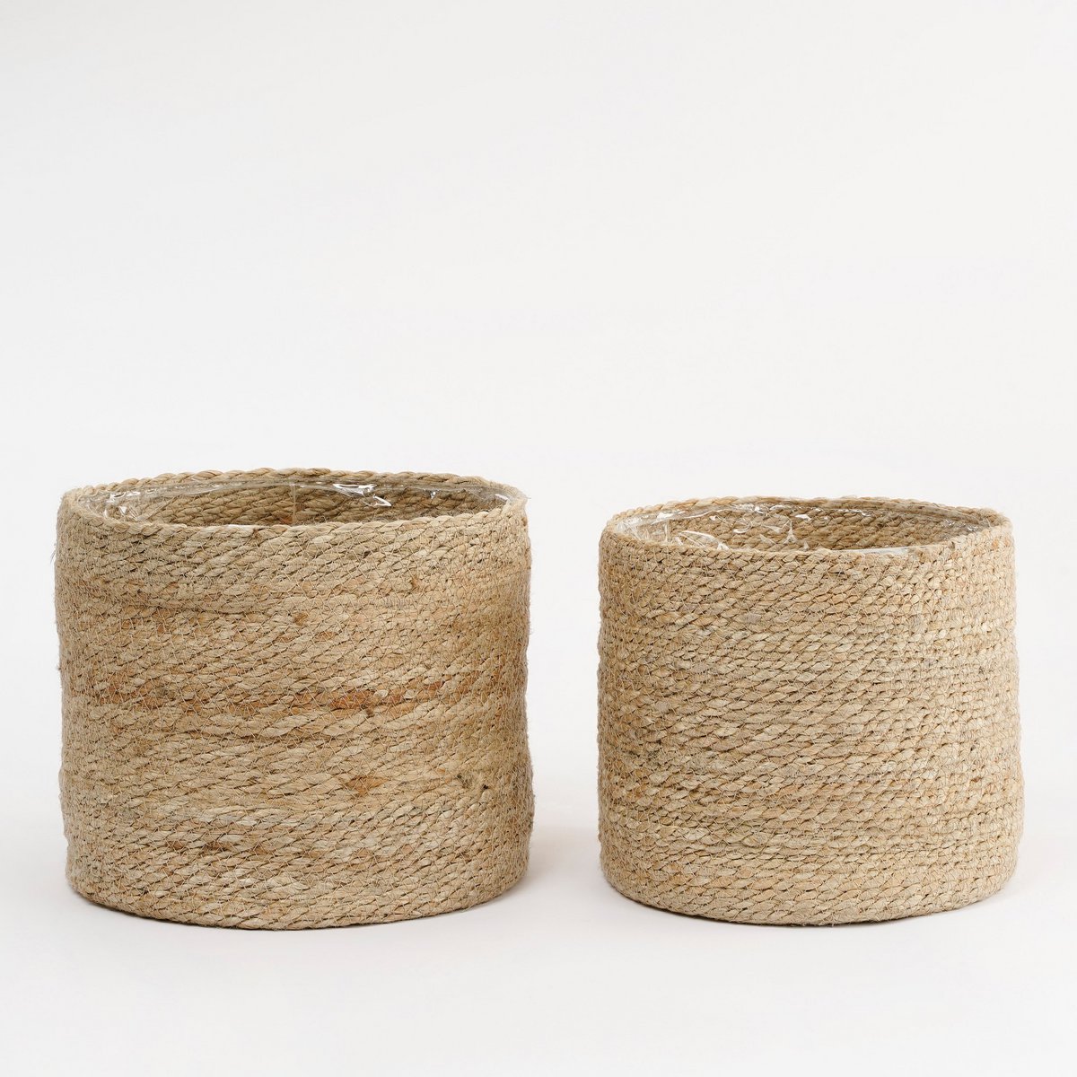 Atlantic Plant Basket - Set of 2 - H26 x Ø30 cm - Cream