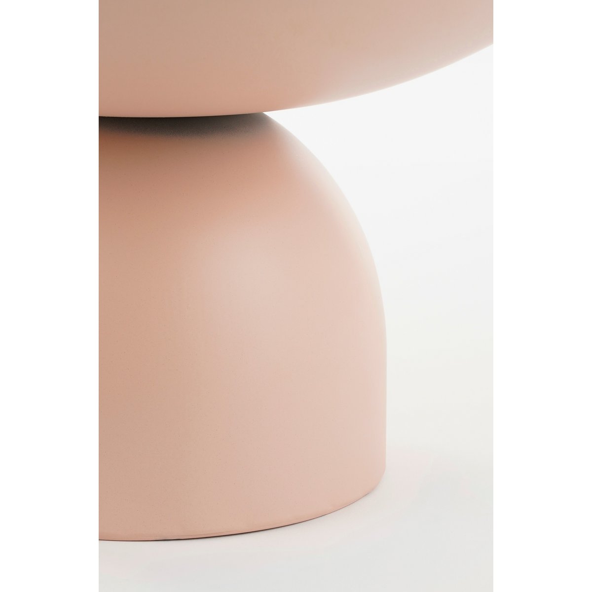 Celise Bijzettafel - H28 x Ø47 cm - Metaal - Lichtroze