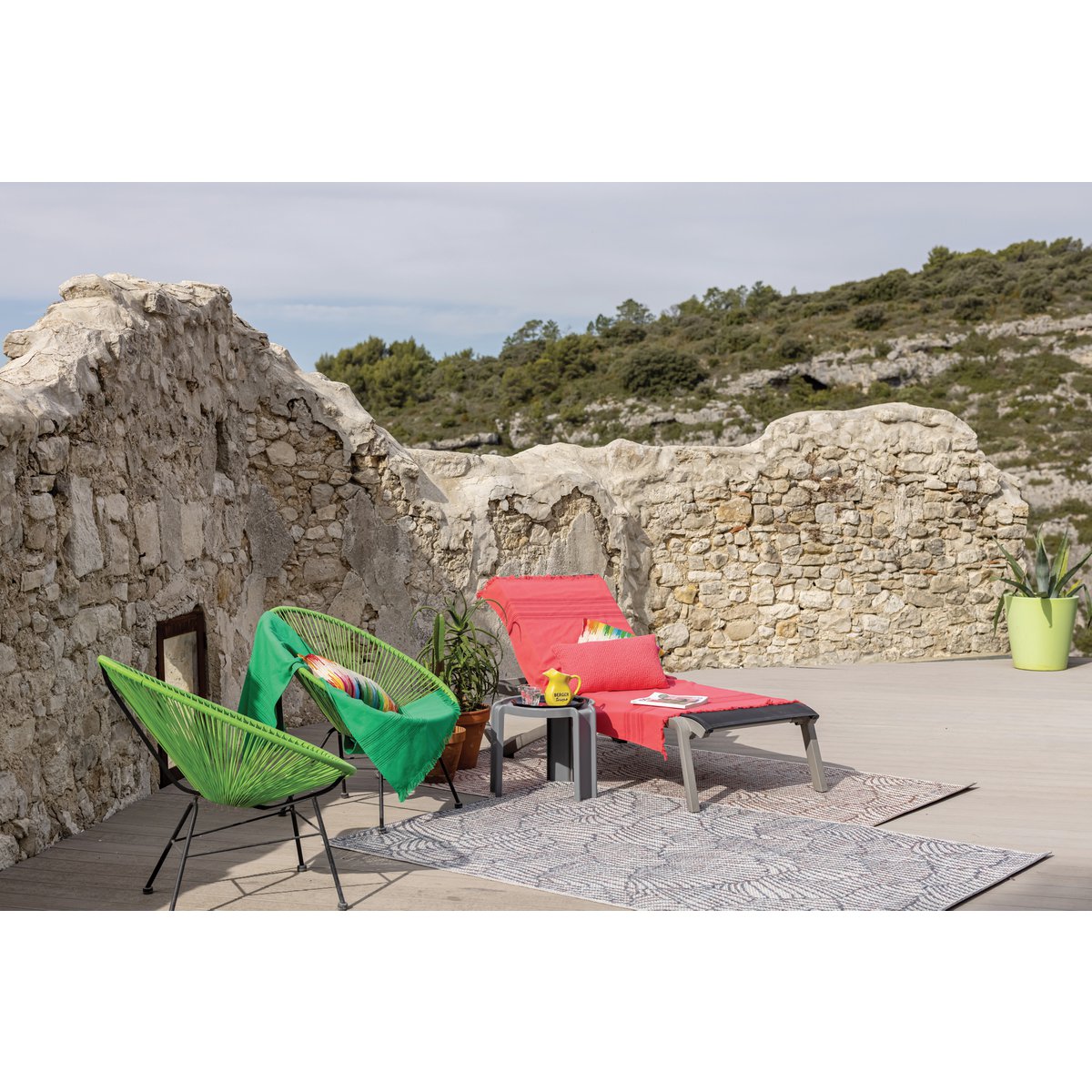 Drap hammam Cancún Cactus 90 x 180