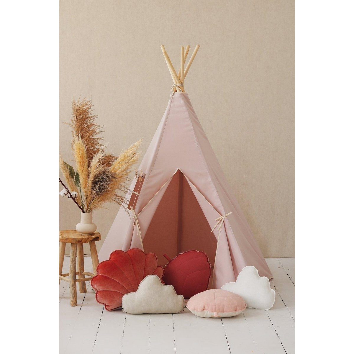 "Roze" Tipi en mattenset
