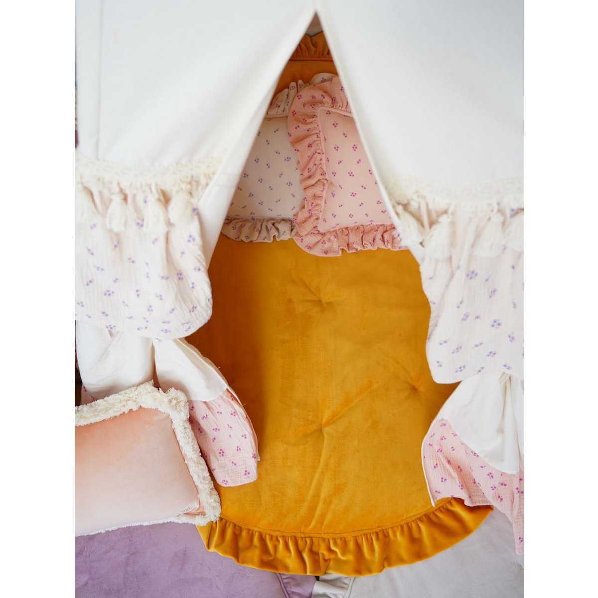 Set Tipi-tent voor kinderen met mat "Vergeet-mij-niet"
