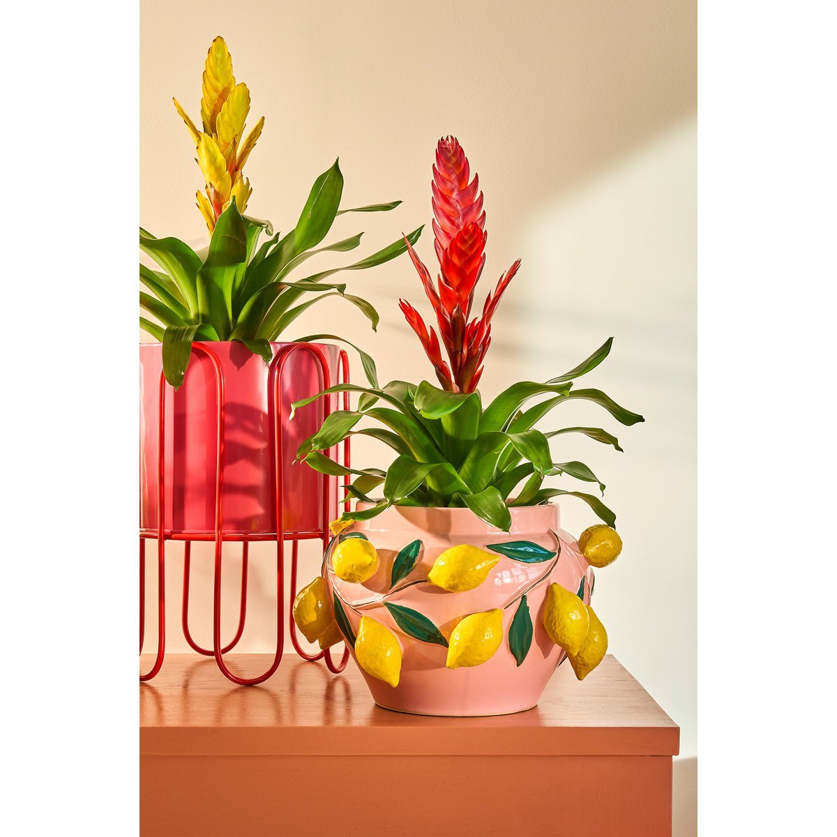 Melika Bloempot Binnen - H19 x Ø29 cm - Keramiek - Lichtroze