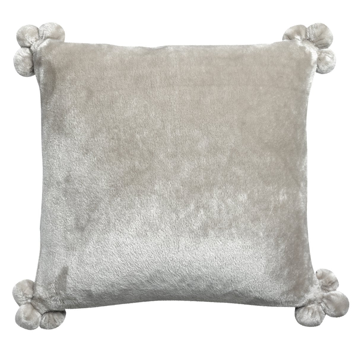 Kussen Tender pompons Perle 45 x 45