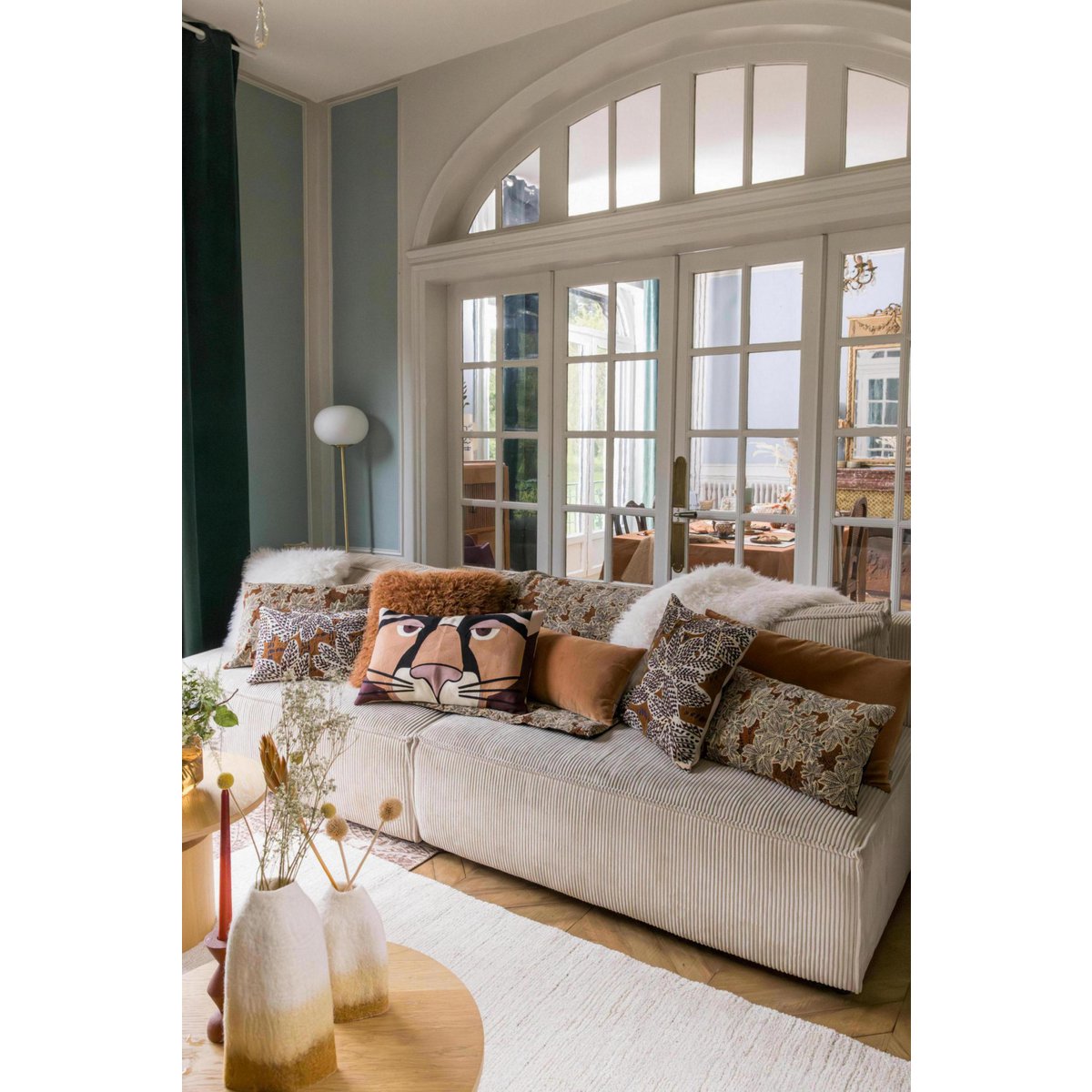 Effen kussen Elise Rouille 40 x 65
