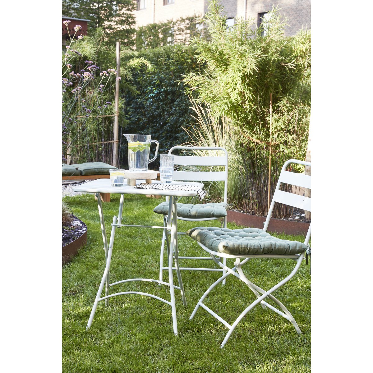 Evita Bistro set - Set of 3 - Metal - Brown