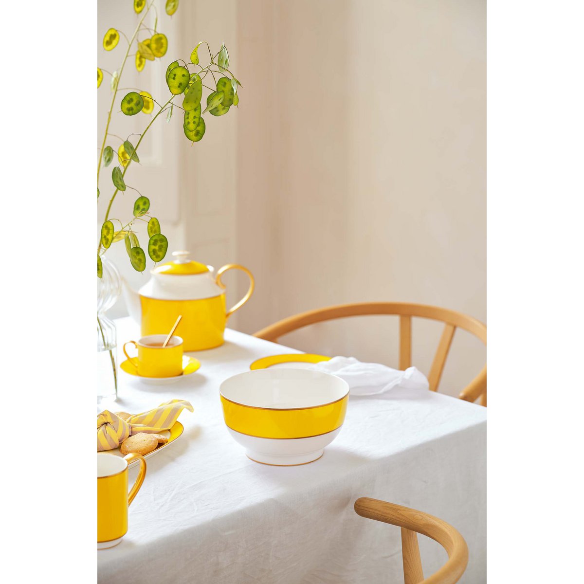 Bowl Pip Chic Gold-Yellow 20.5cm