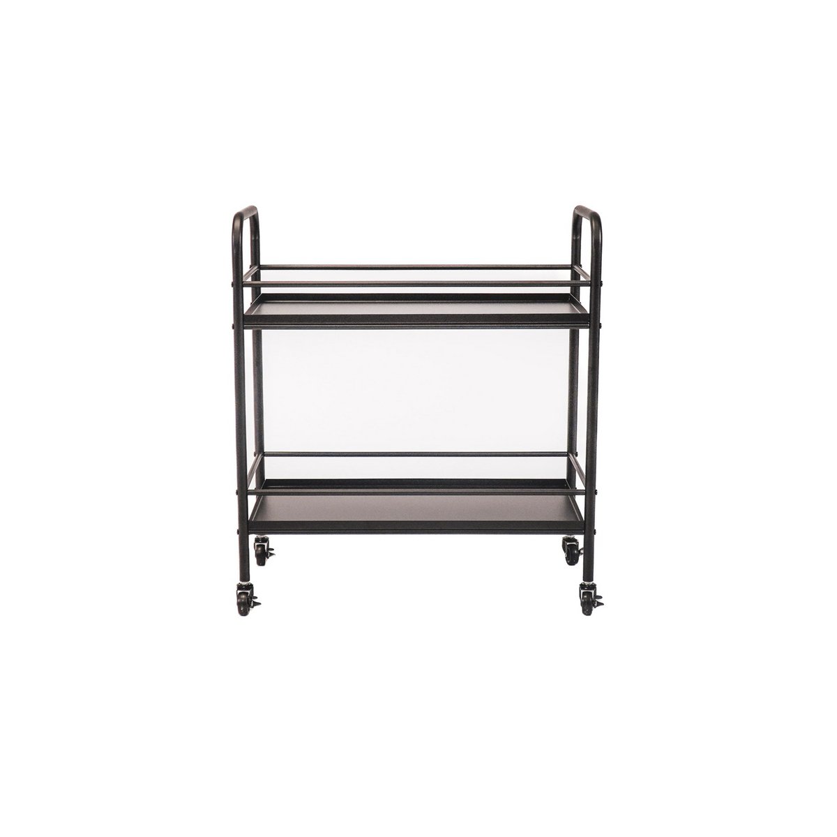 Trolley - Metal - Black - 60x30x66.5cm