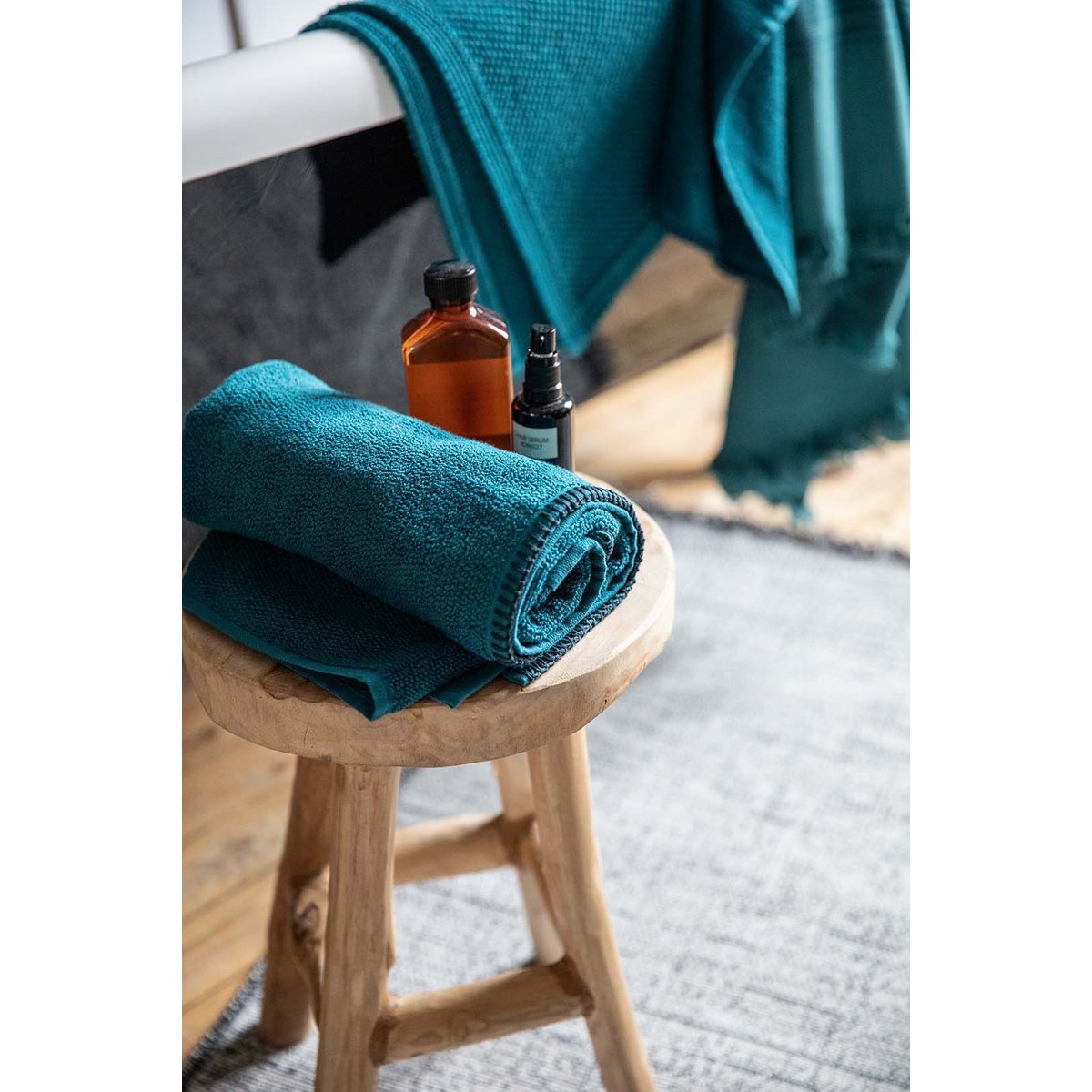 Bora Peacock douchelaken 70 x 130