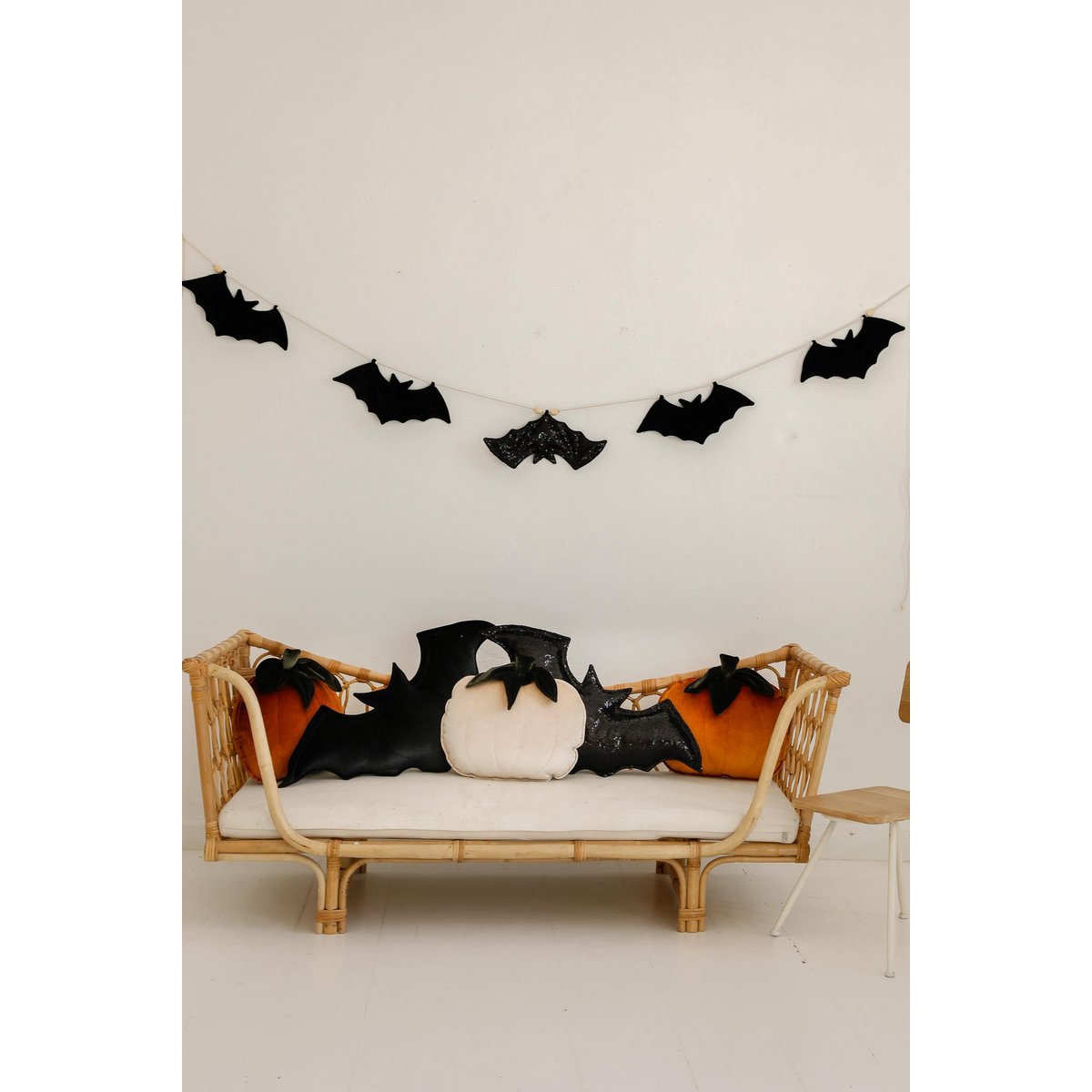 Decoratief wit pompoenkussen "Herfst" Halloween-huisdecor, seizoensgebonden herfsthuisdecor, gouden kussen, Halloween-cadeau-idee, herfstaccent