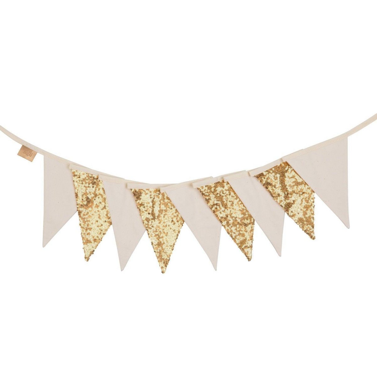"Goud en Beige" pailletten slinger