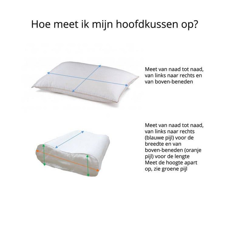 Voordeelset 2x 100% Zijden kussensloop Ergonomisch Ivoor Ergonomisch met Zilver Ionen - 22MM