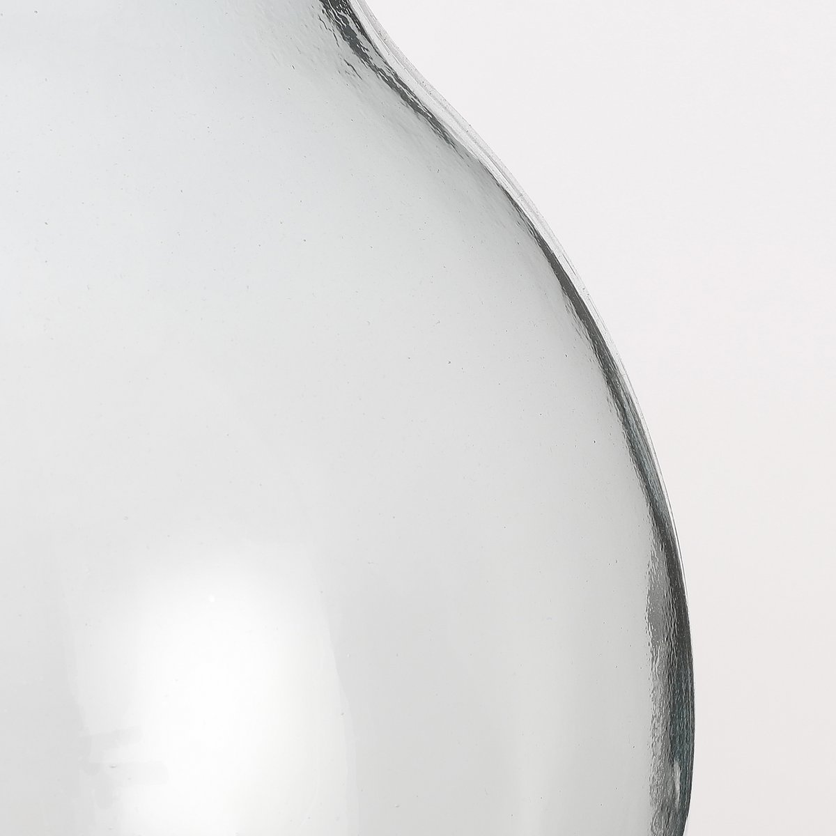 Olly Vase - H38 x Ø29 cm - Recycled Glass - Transparent