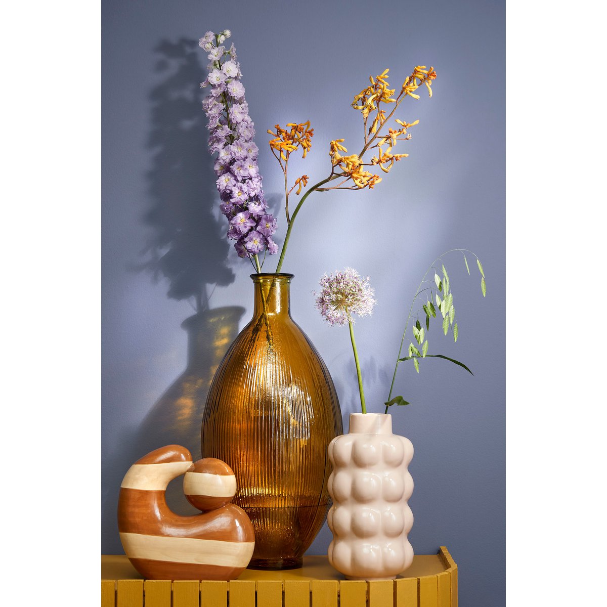 Decoratie Beeld - L26 x B11 x H25 cm - Dolomiet - Oker