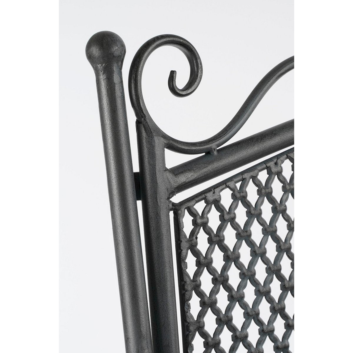 Provence Garden Bench - L108 x W51 x H91 cm - Metal - Gray