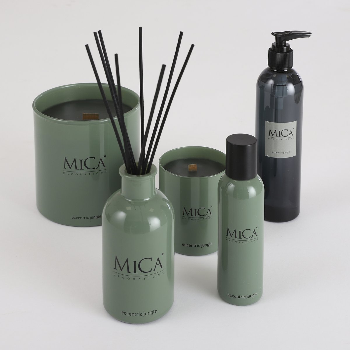 Scented candle - H12 x Ø12 cm - Eccentric Jungle