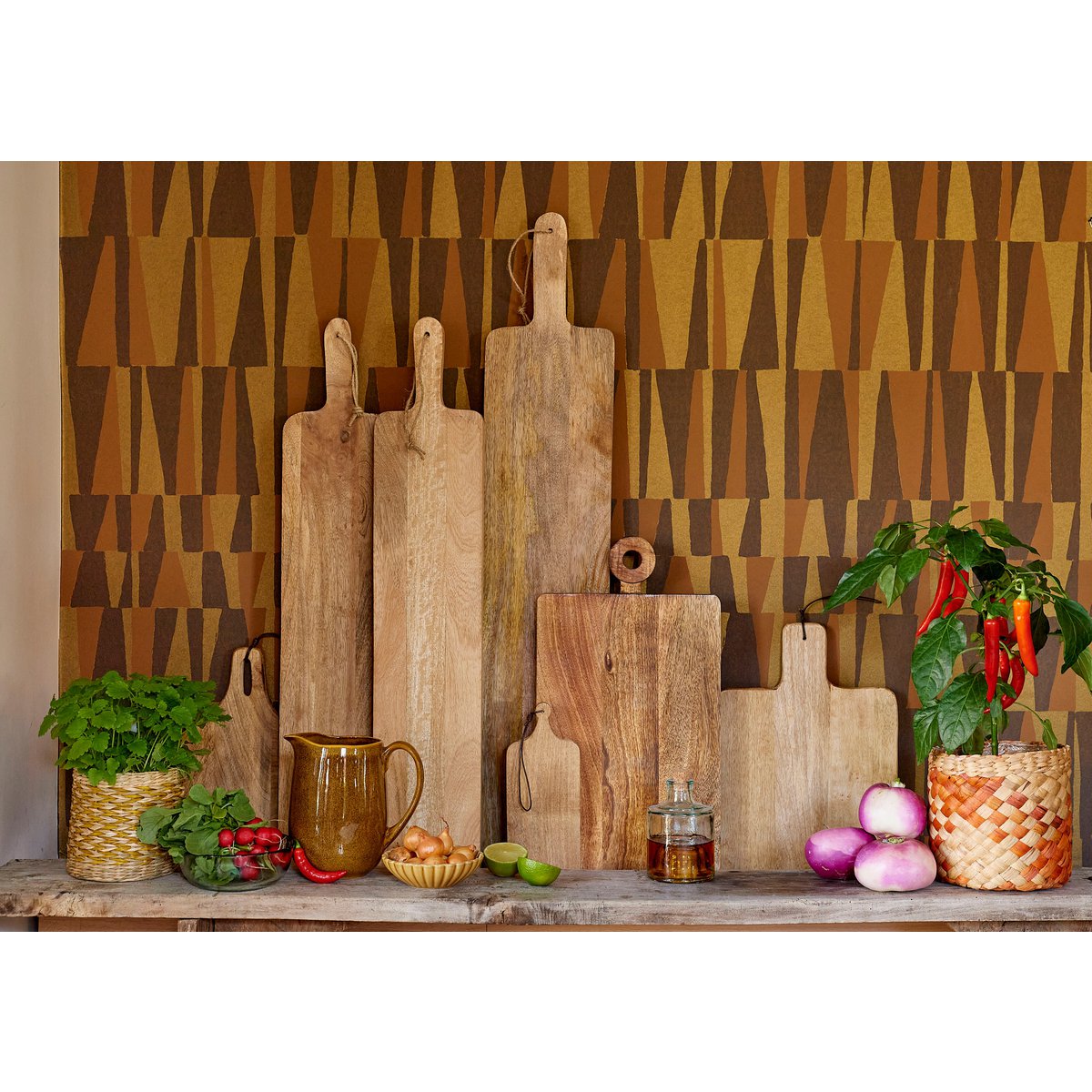 Capri Serving Board - L76 x W15 cm - 100% FSC Mango Wood - Brown