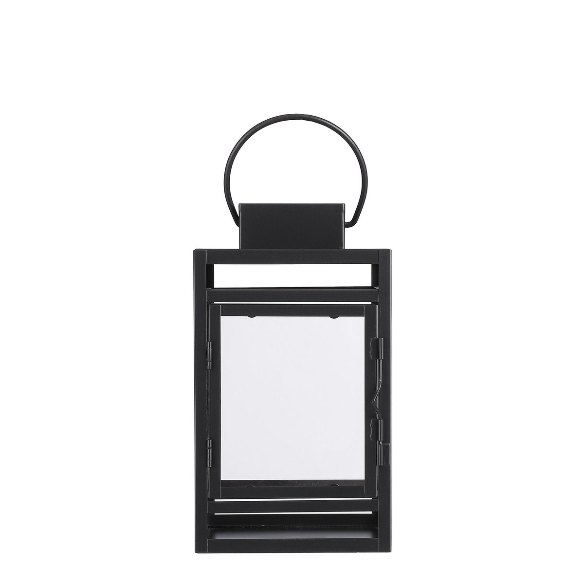 Storm Lantern - L14 x W13 x H23 cm - Black