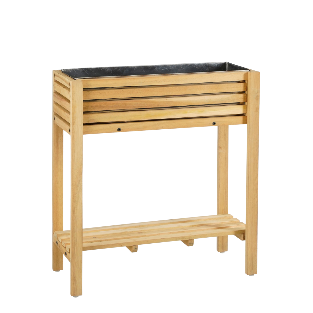 Glenwood Planter Rectangle for Outdoor - L70 x W30 x H75 cm - Acacia wood - Brown