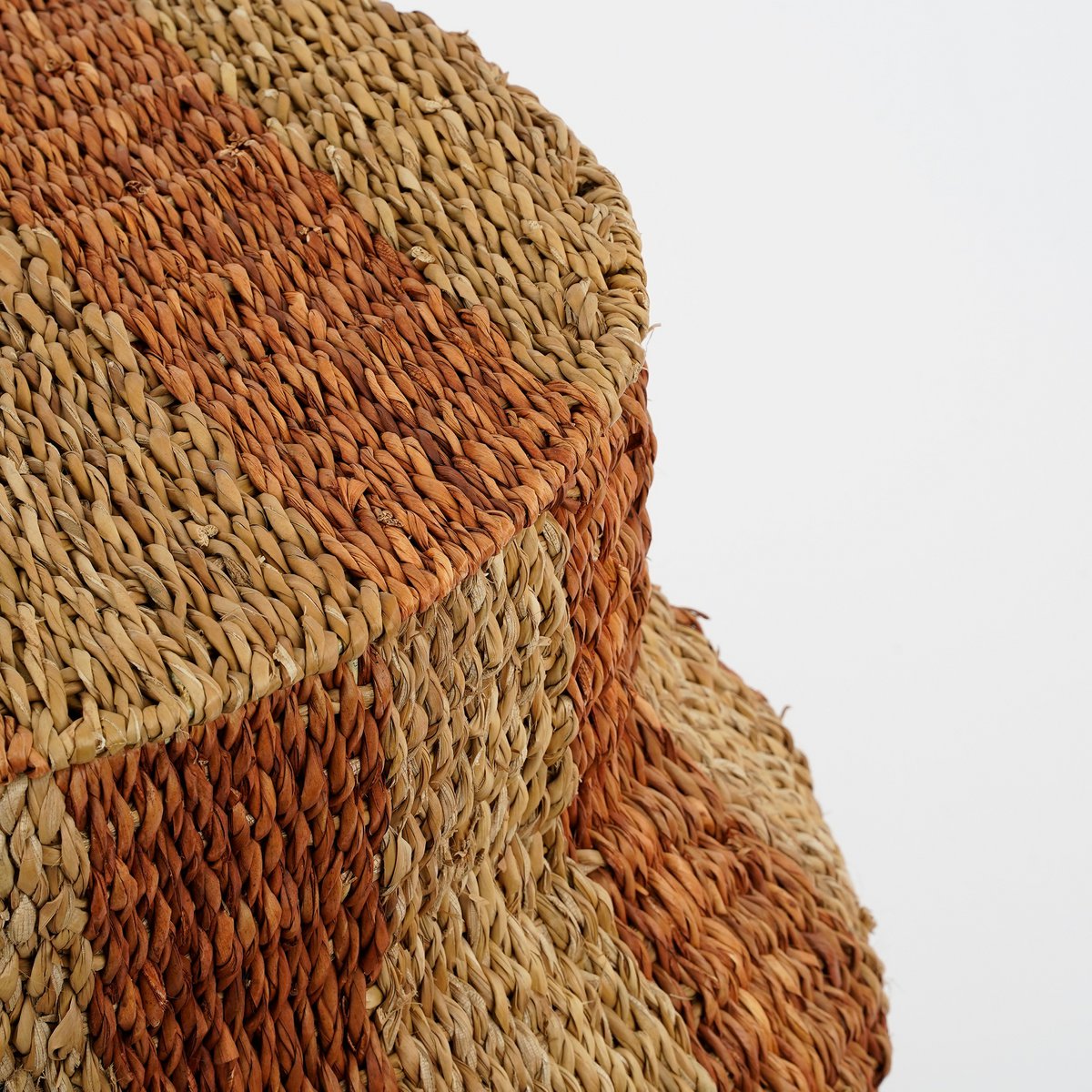 Tacoma Opbergmand met Deksel - H47 x Ø50 cm - Jute - Oranje