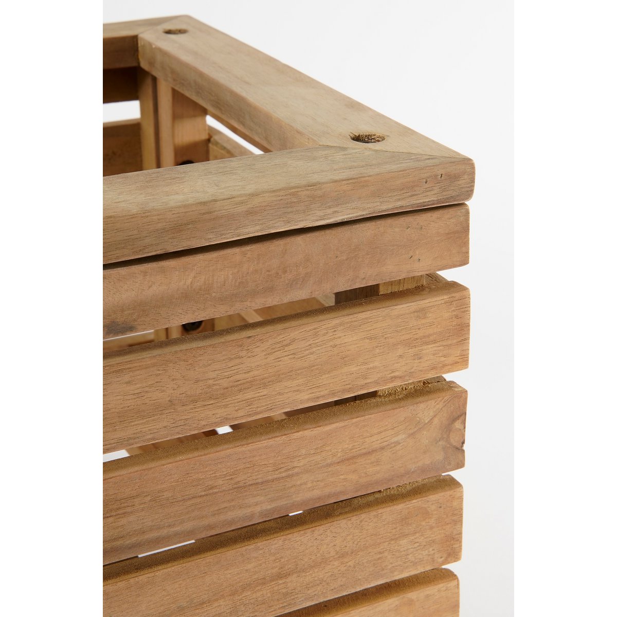 Glenwood Planter Square on Wheels for Outdoor - L35 x W35 x H35 cm - Acacia wood - Brown
