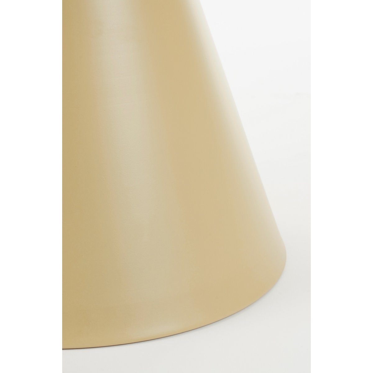Celise Bijzettafel - H44 x Ø59 cm - Metaal - Beige