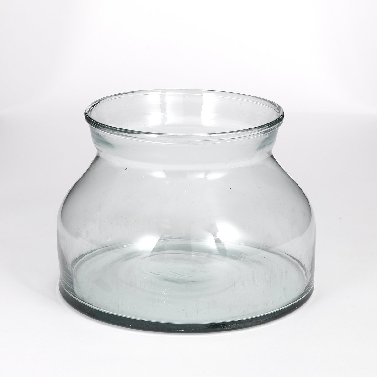 Vienne Bowl - H15 x Ø27 cm - Recycled Glass - Transparent