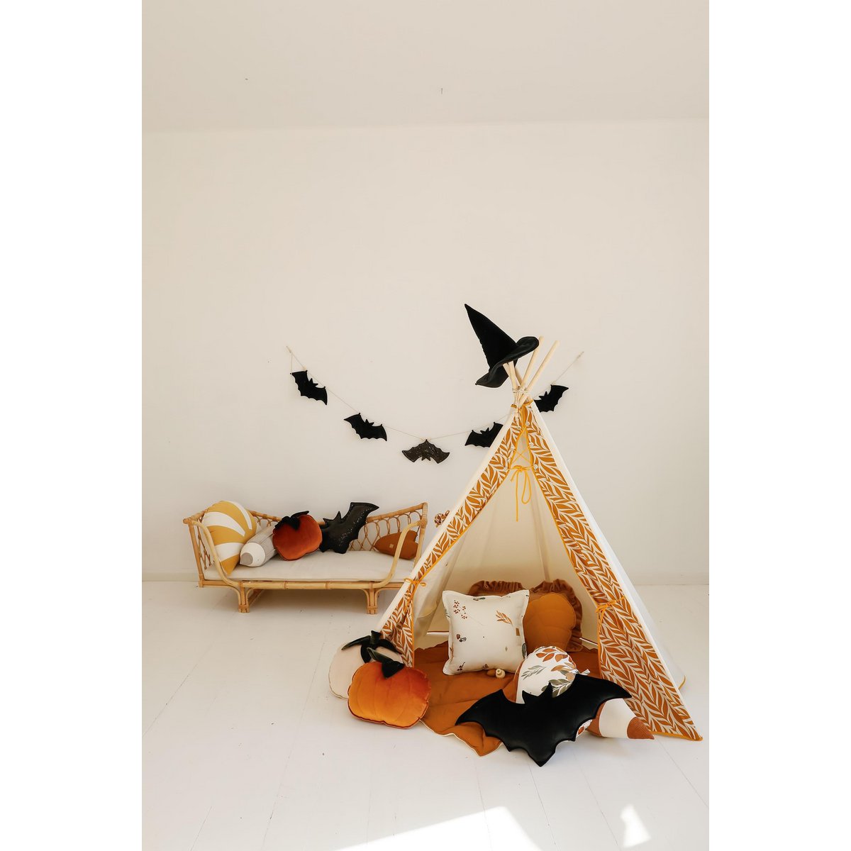 Decoratief wit pompoenkussen "Herfst" Halloween-huisdecor, seizoensgebonden herfsthuisdecor, gouden kussen, Halloween-cadeau-idee, herfstaccent