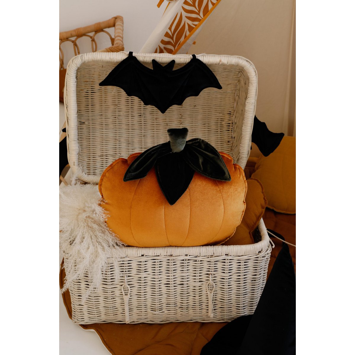 Decoratief pompoenkussen "Goud" Halloween-huisdecor, herfsthuisdecoratie, Halloween-kussen, seizoensdecor, gouden kussen,