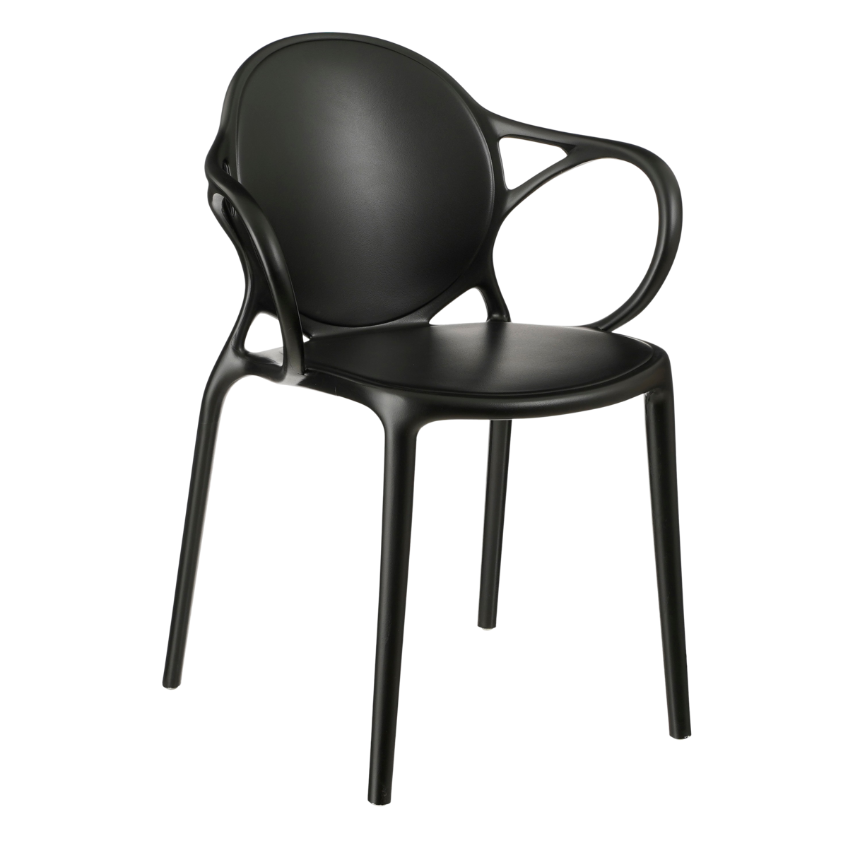 Nebraska Garden chair - L56 x W57 x H80 cm - Polypropylene - Black