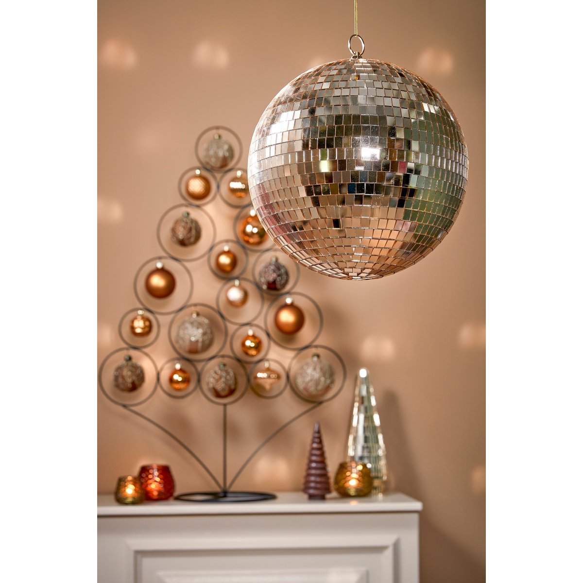 Kerst Discobal - Ø50 cm - Champagne