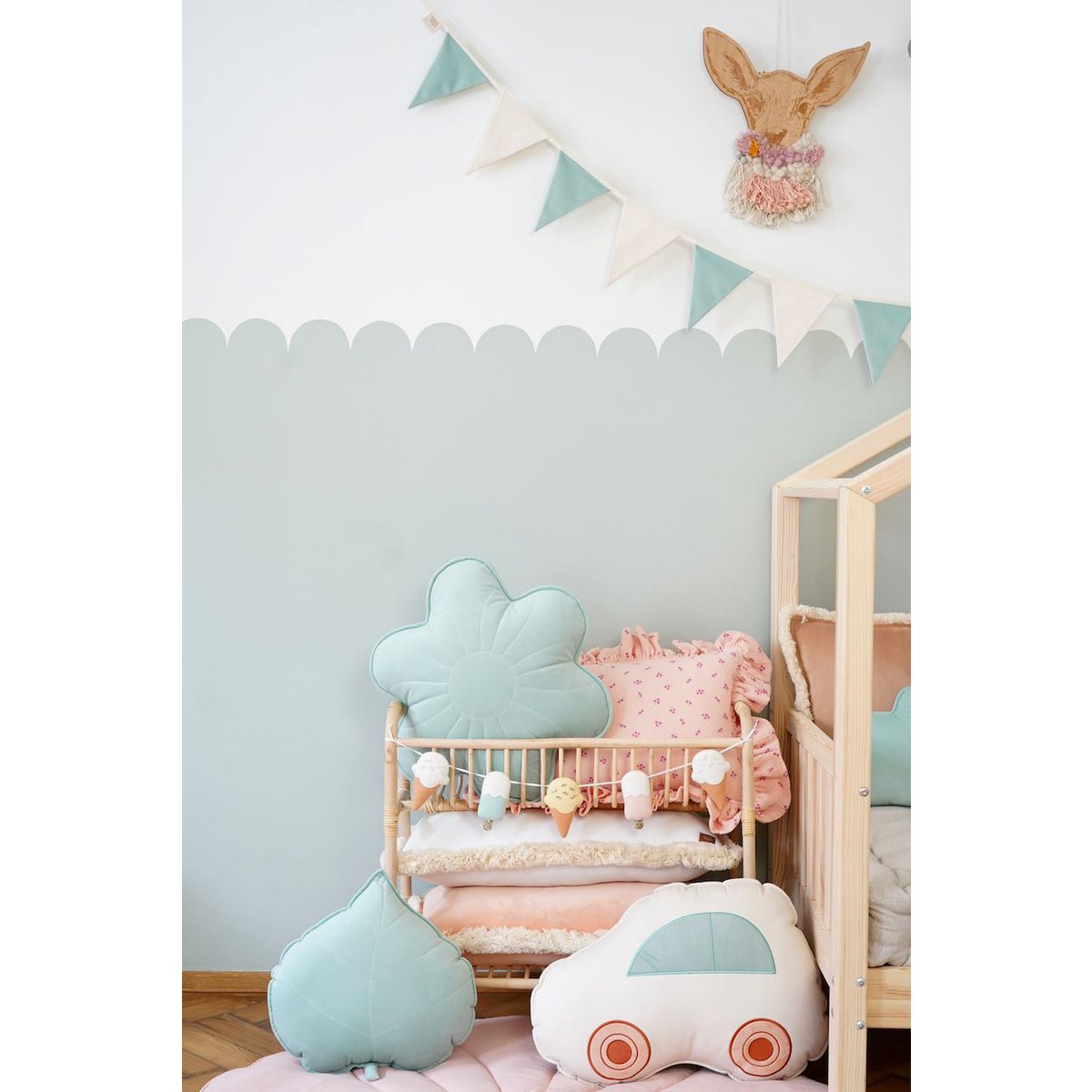 Decoratieve slinger "Poedermunt"