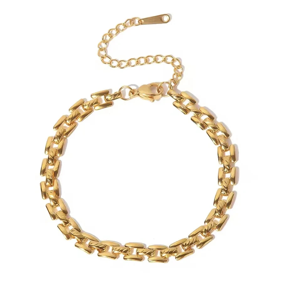 LOUIZ Brede Schakelarmband
