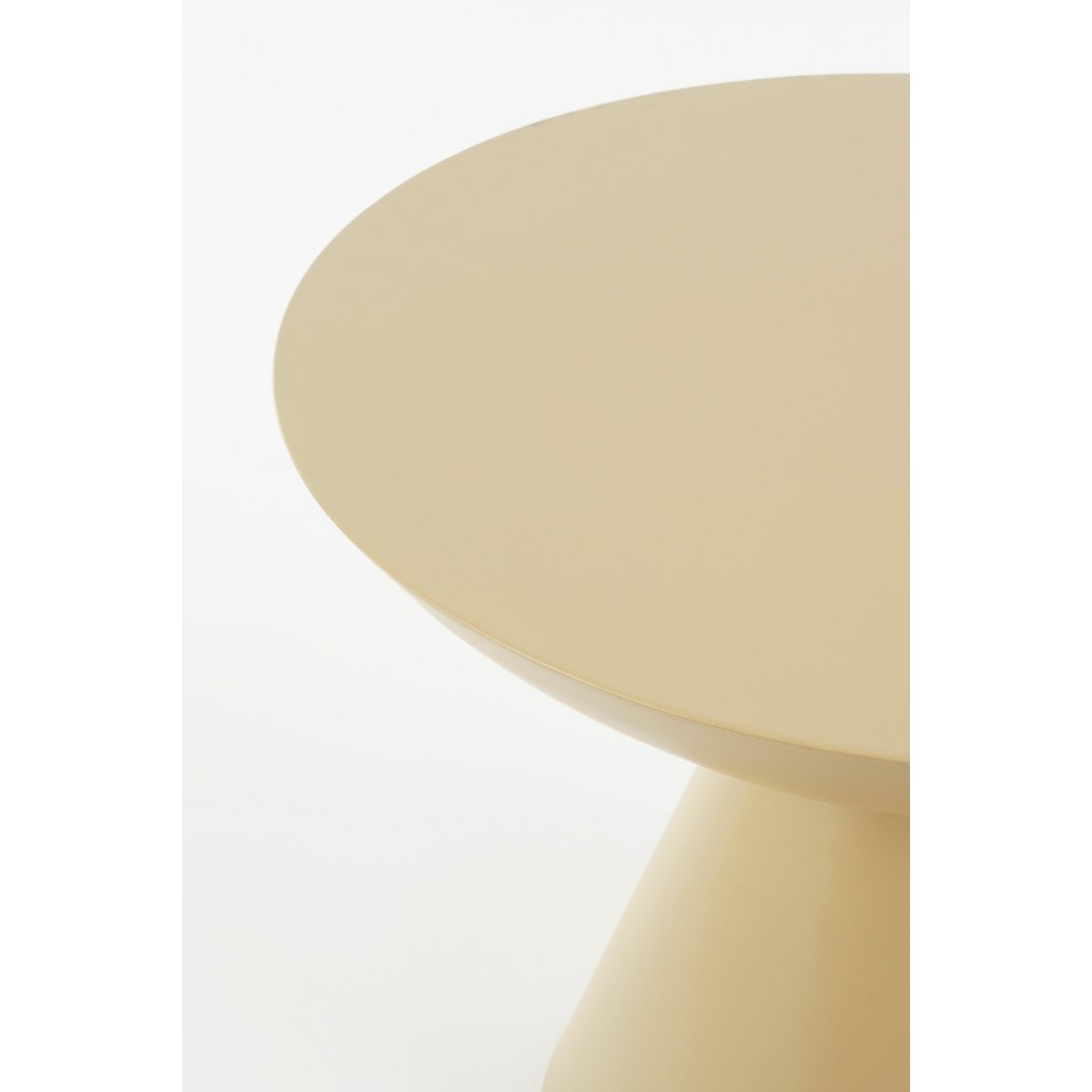 Celise Bijzettafel - H44 x Ø59 cm - Metaal - Beige