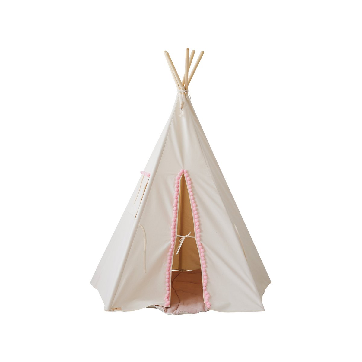 Tipi-tent "Fluffy Pompoms" met pompons