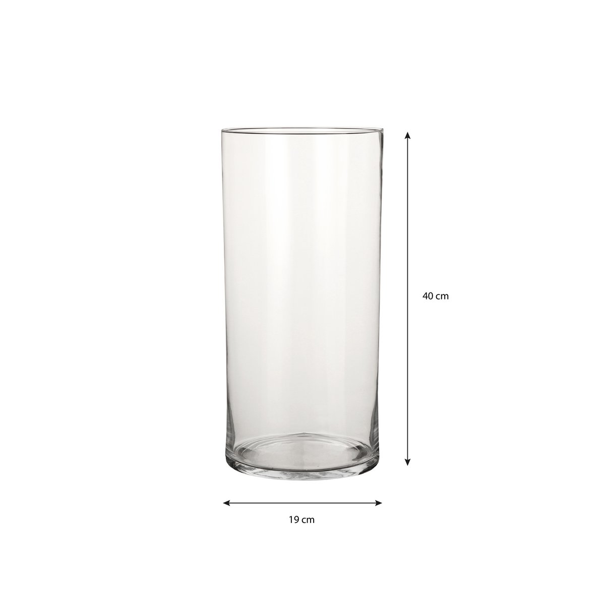 Carly Vaas - H40 x Ø19 cm - Cilinder - Transparant