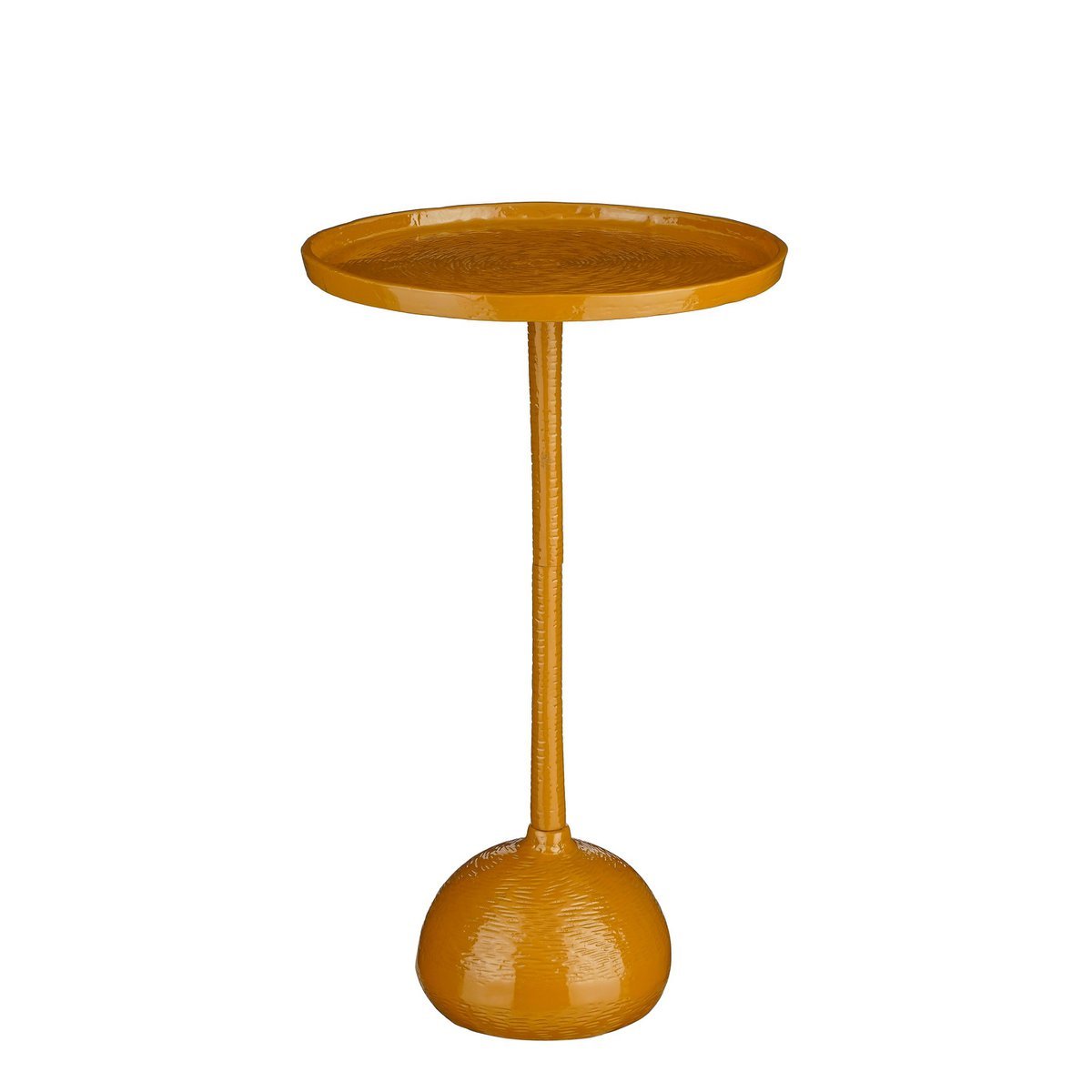 Colin Bijzettafel - H58 x Ø34 cm - Gerecycled Aluminium - 100% FSC - Bruin