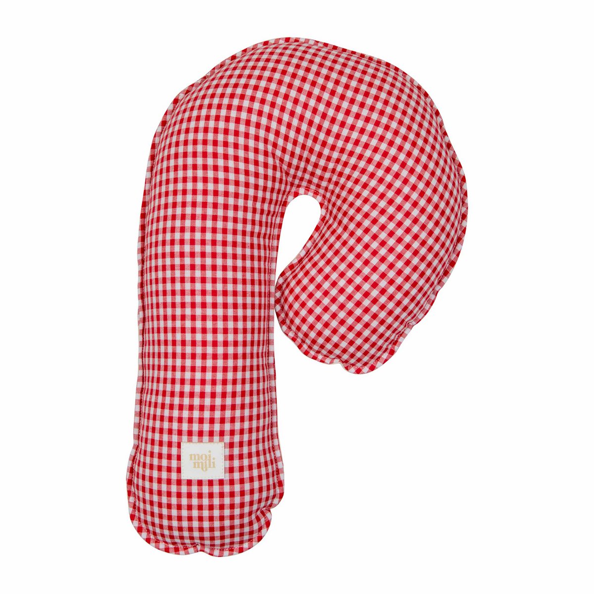 Kerstpatchworkkussen "Rood geruite Lollipop", het beste cadeau voor feestdagen