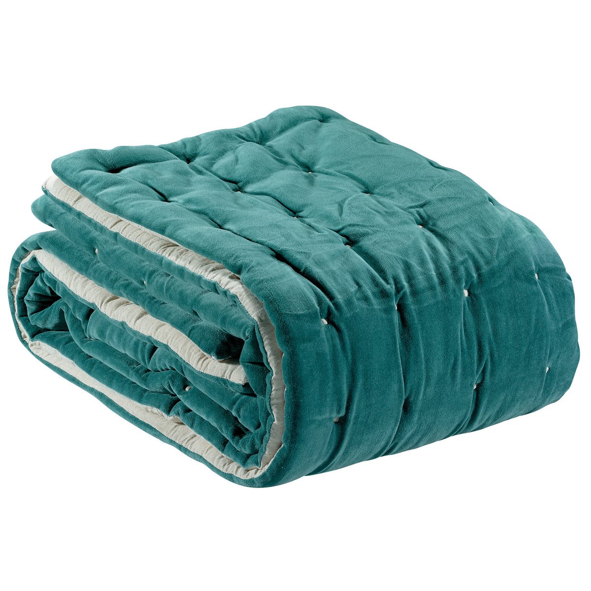 Effen dekbed Elise Verdigris 160 X 160