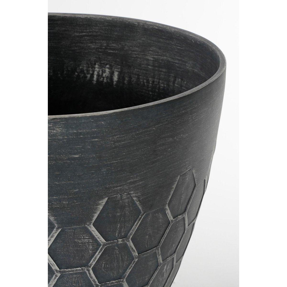 Bravo Outdoor Flower Pot - H32.5 x Ø38 cm - Black beehive