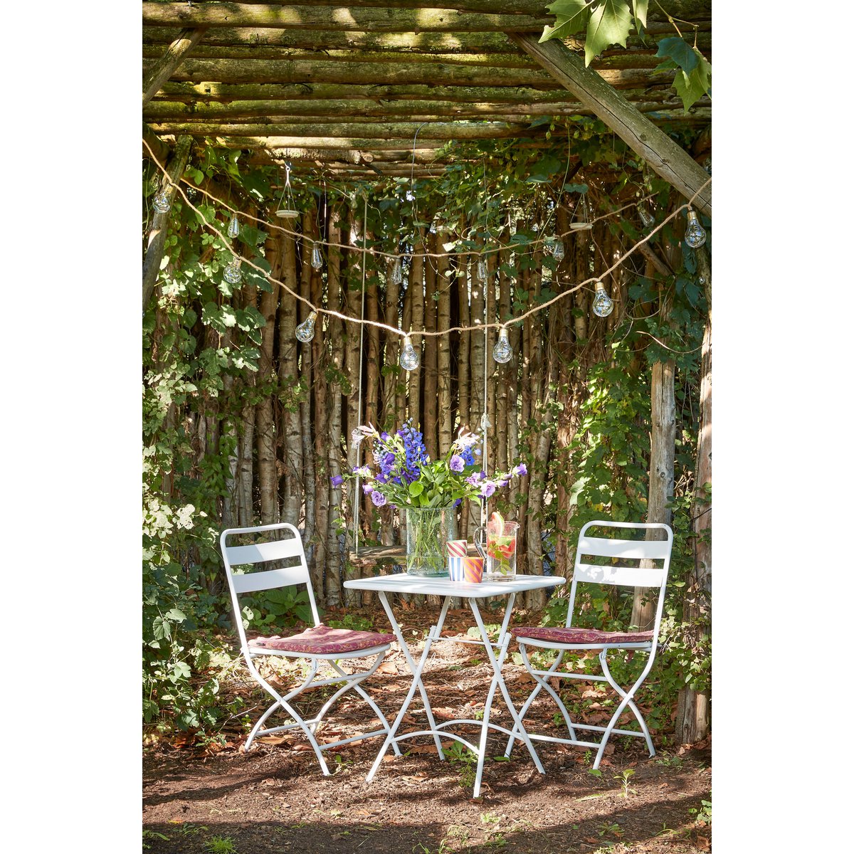 Evita Bistro set - Set of 3 - Metal - White