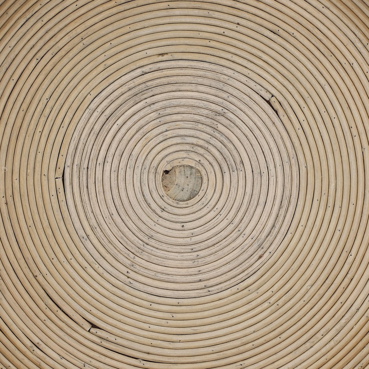 Kaj Bijzettafel - H40 x Ø30 cm - Rotan - Bruin