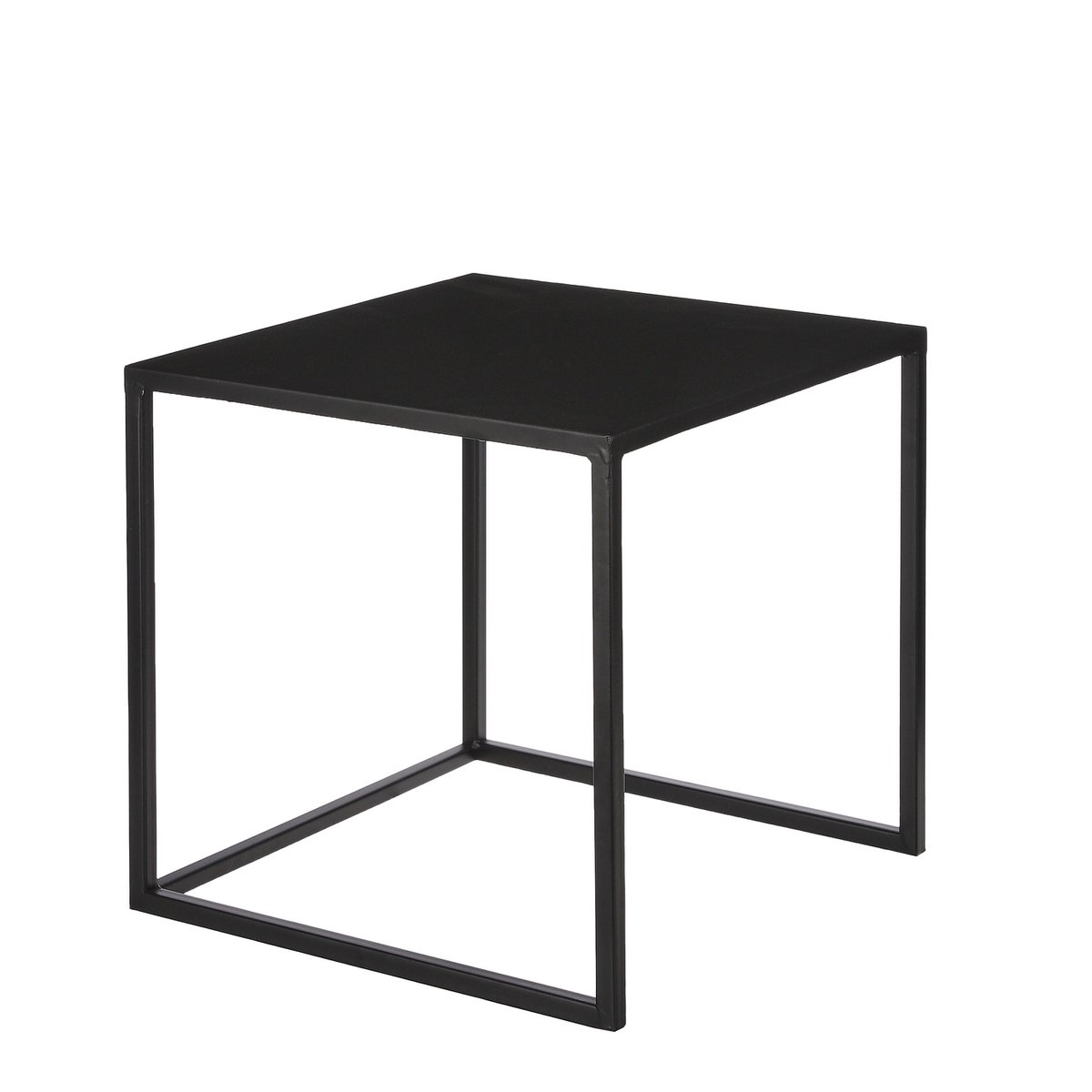 Goa Side table - Set of 2 - L35 x W35 x H33 cm - Metal - Black