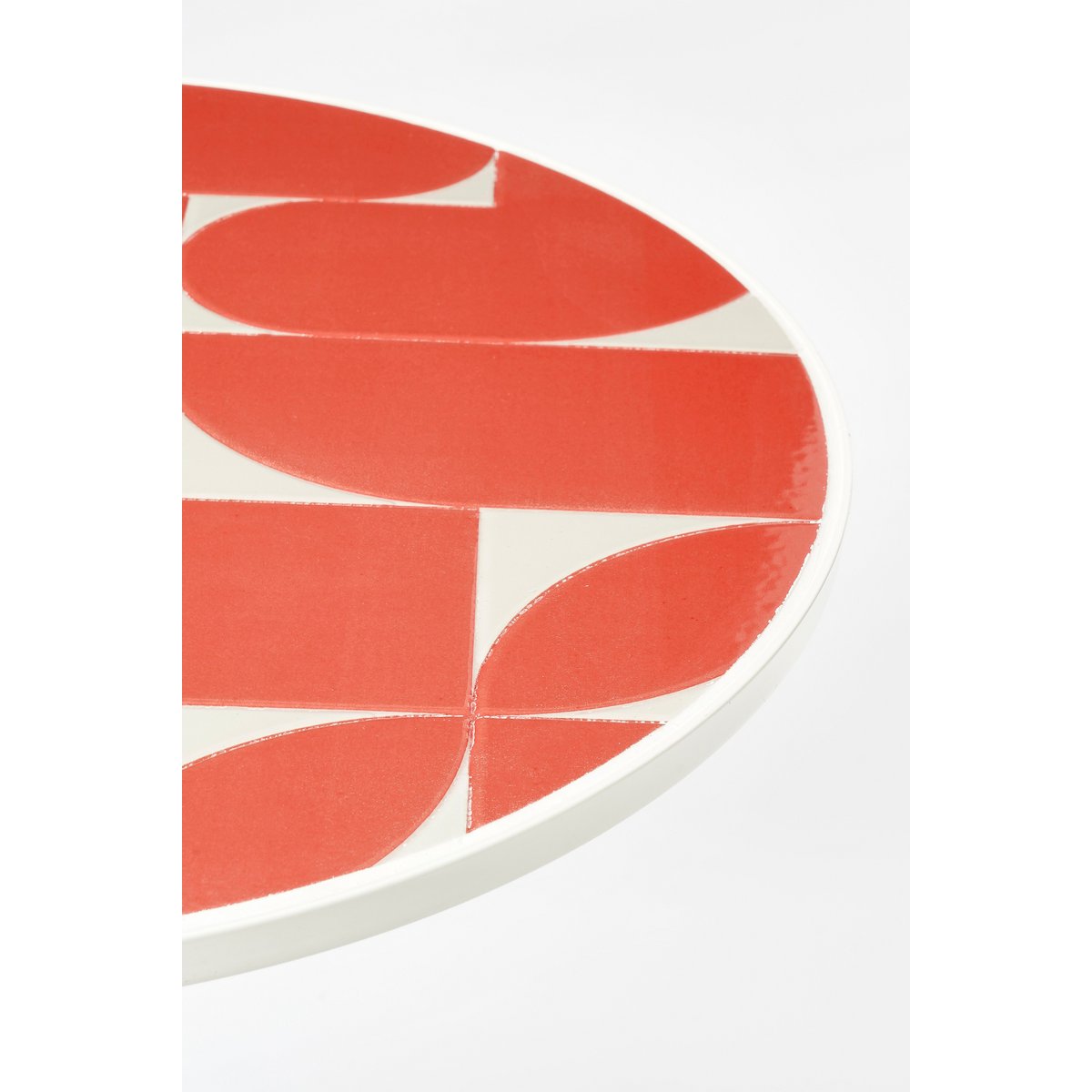 Bologna Bijzettafel Buiten - H38 x Ø58 cm - Metaal - Rood