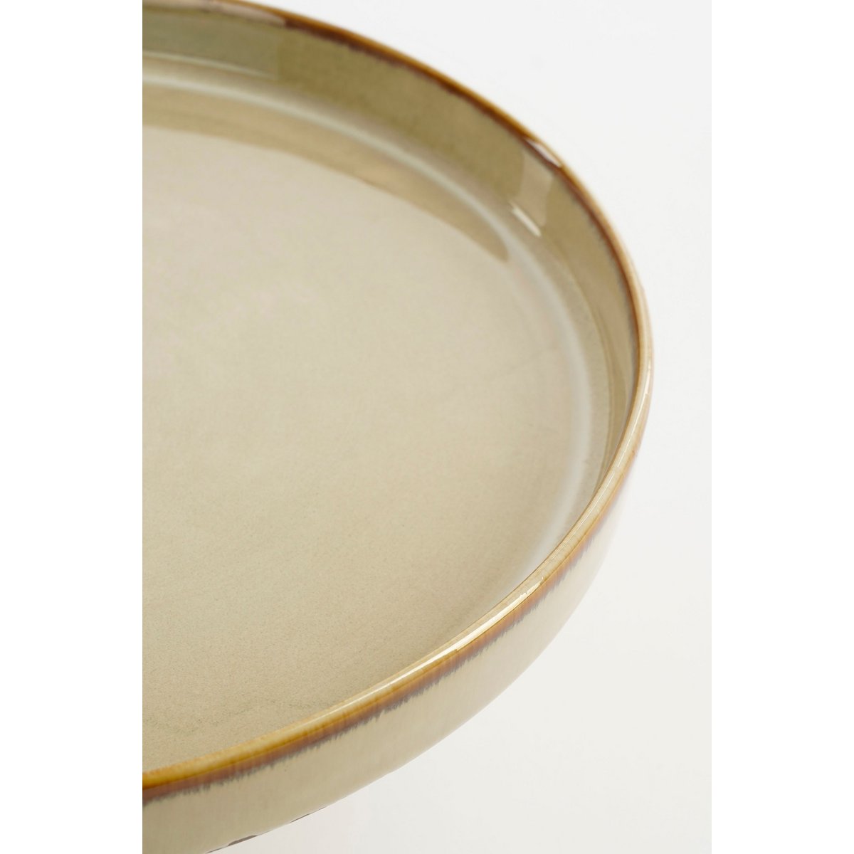 Racco Taartplateau - H11 x Ø28 cm - Steengoed - Beige