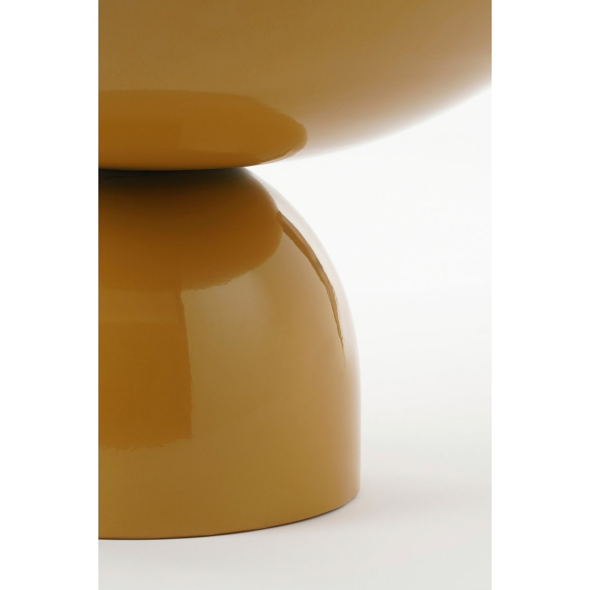Celise Bijzettafel - H28 x Ø47 cm - Metaal - Bruin